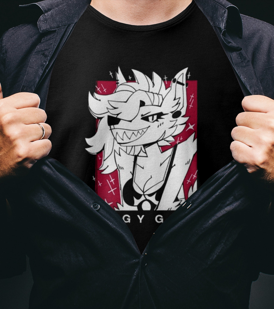 Edgy Girl Doubledog Bitey Puppy Girls T-Shirt