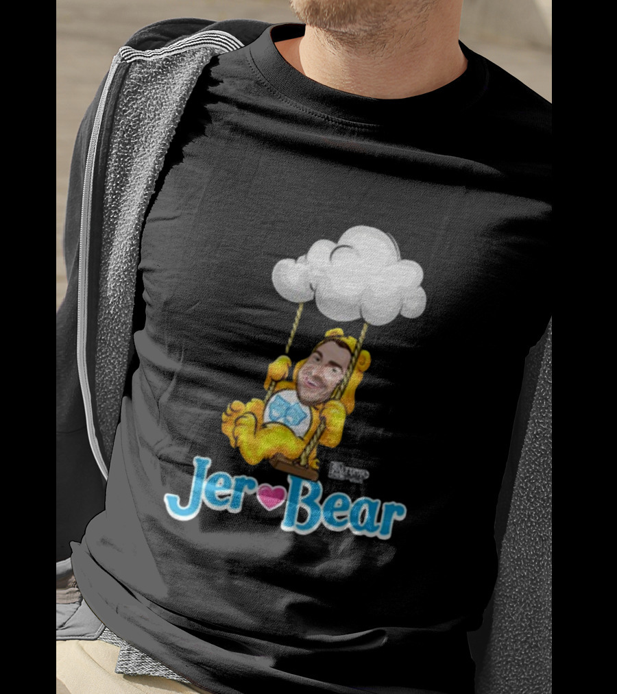 Lebatardaf Jeremy Taché Jer-Bear Swinging Under Cloud Face T-Shirt
