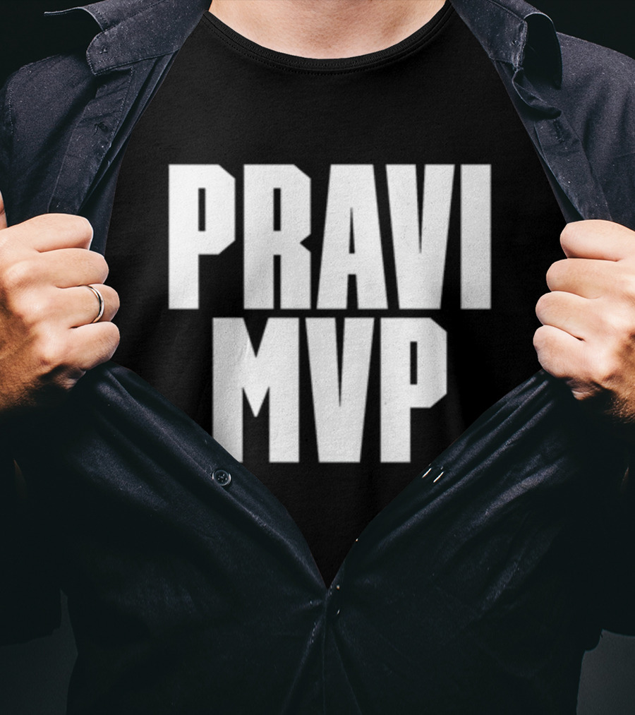 PRAVI MVP Bold Sports Enthusiast T-Shirt