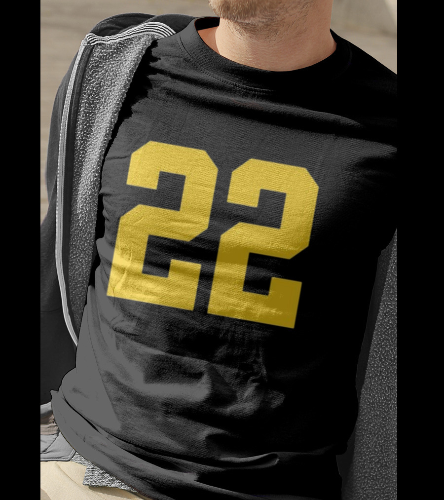 Iowa Her 22 Number Yellow T-Shirt