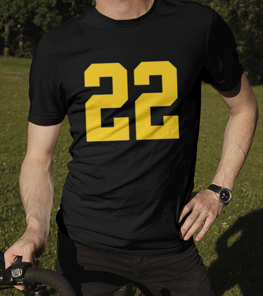 Iowa Her 22 Number Yellow T-Shirt