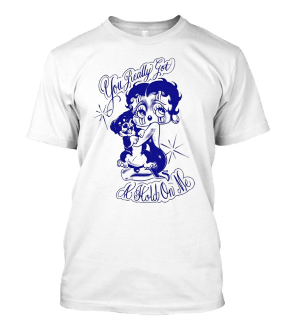 You Really Got A Hold On Me Luxrosa Betty Boop And Pudgy Hugging T-Shirt