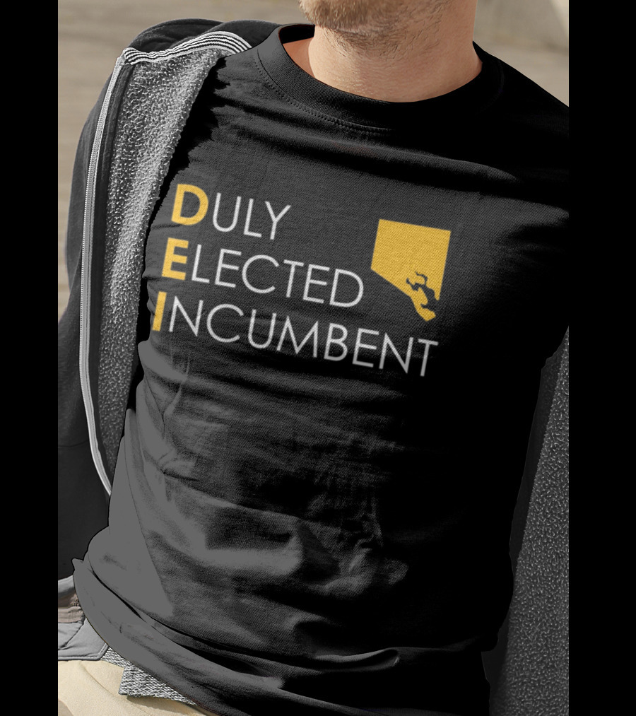 Duly Elected Incumbent DEI Justice Horn T-Shirt