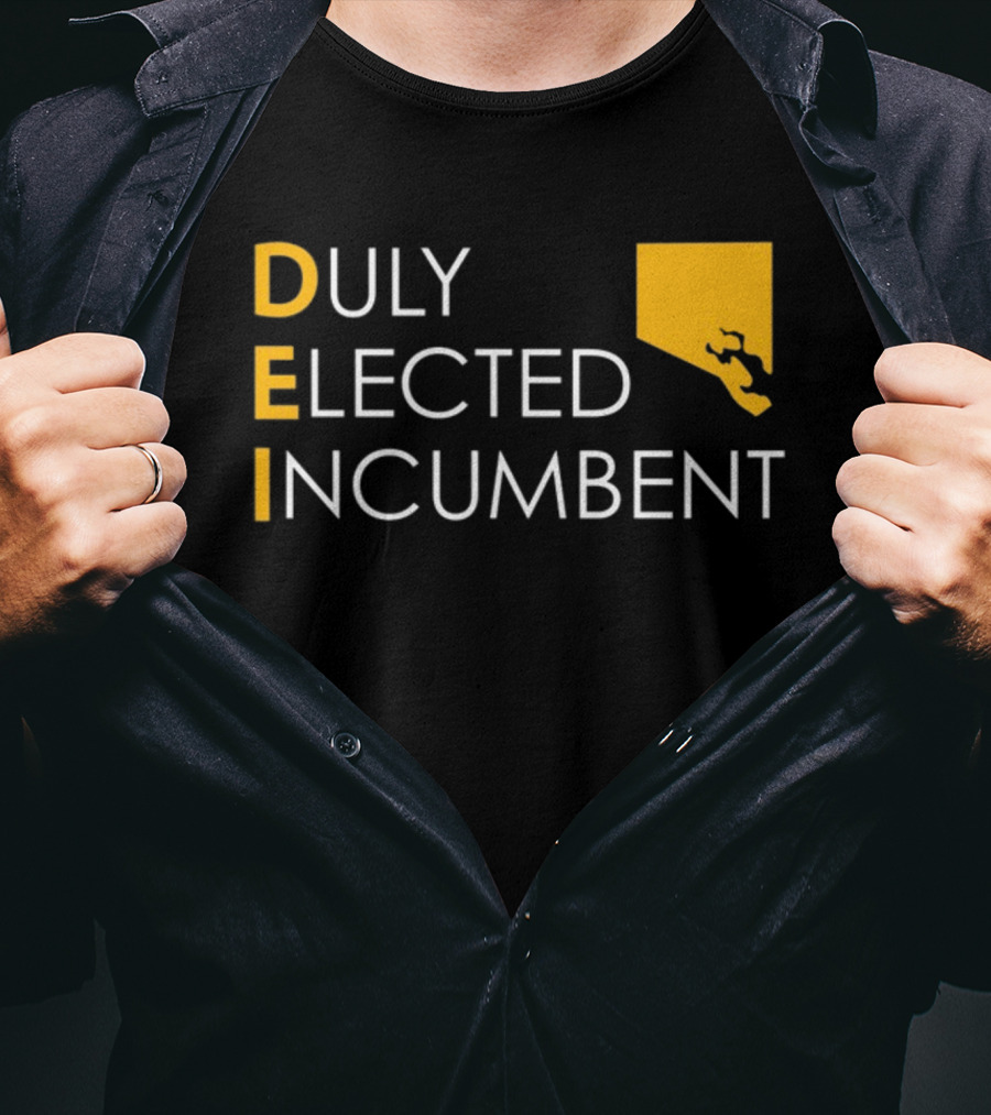 Duly Elected Incumbent DEI Justice Horn T-Shirt
