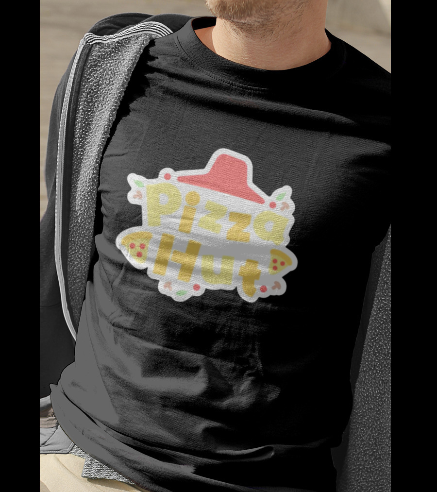 Pizza Hut Vtuber Style Playful T-Shirt