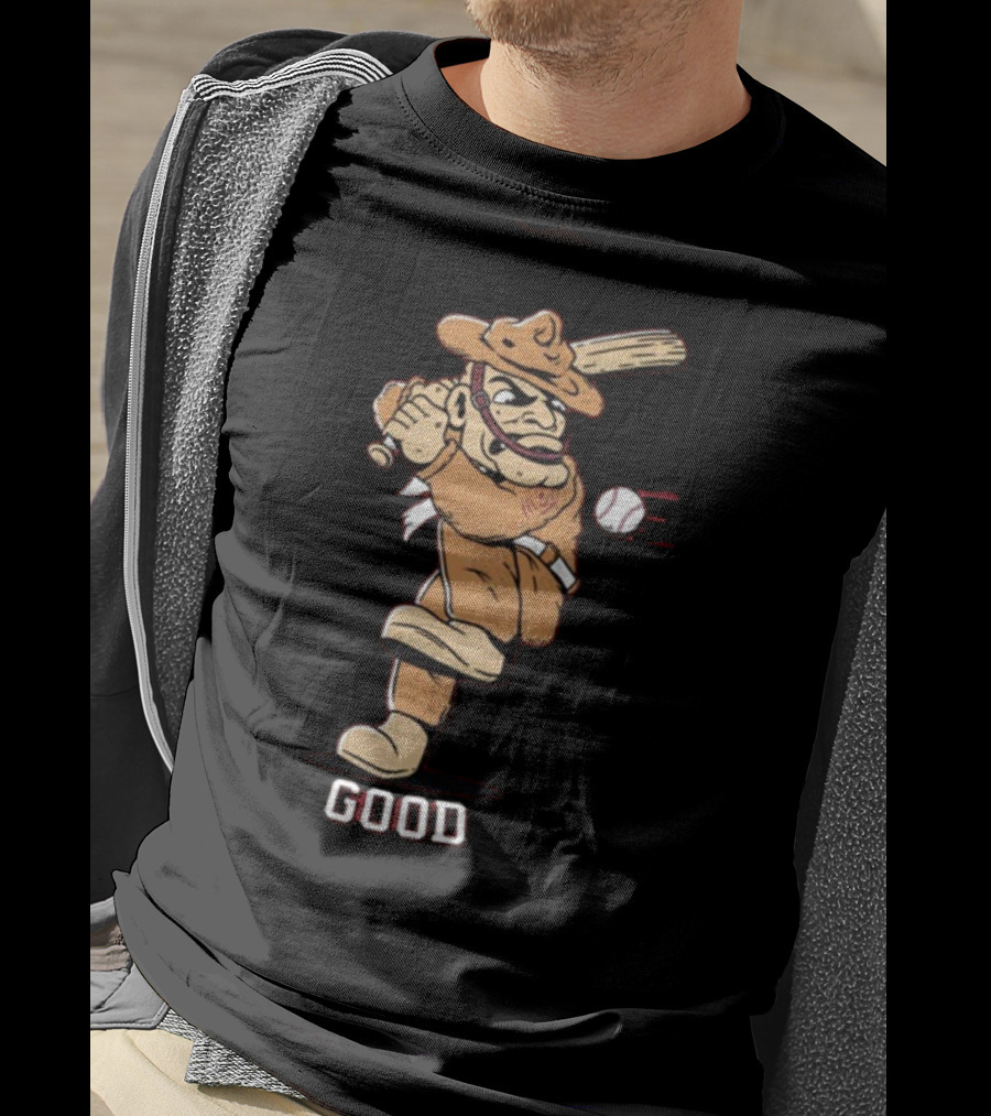 Tam Baseball Good Cowpoke Batter Action T-Shirt