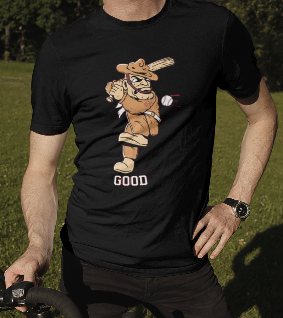 Tam Baseball Good Cowpoke Batter Action T-Shirt