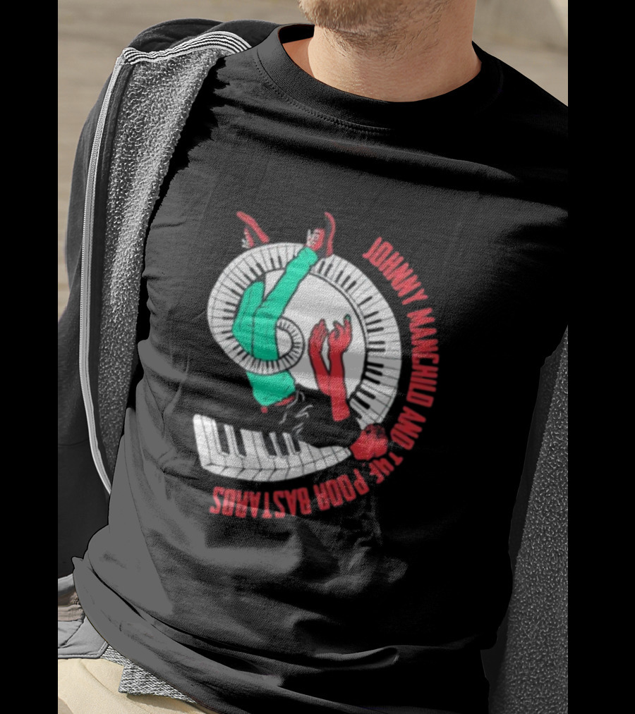 Johnny Manchild And The Poor Bastards Spiral Keyboard T-Shirt
