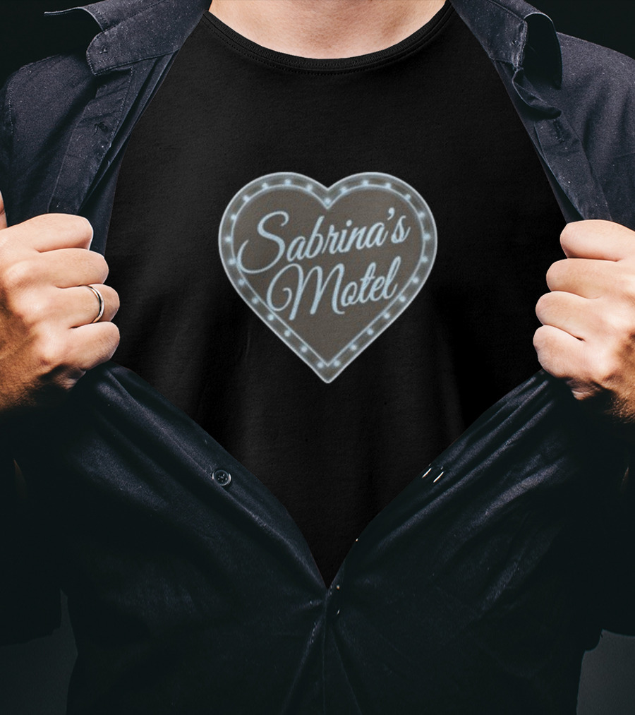 Sabrina's Motel Heart-Shaped Neon Sign T-Shirt