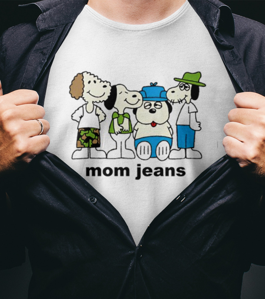 Mom Jeans Snoopy Group Cartoon T-Shirt