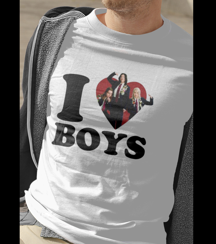 I Love Boys Mustardyardpress Boygenius Heart Trio T-Shirt