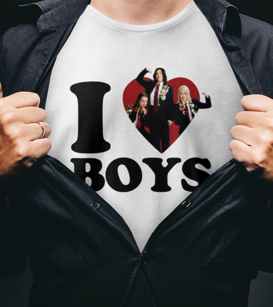I Love Boys Mustardyardpress Boygenius Heart Trio T-Shirt