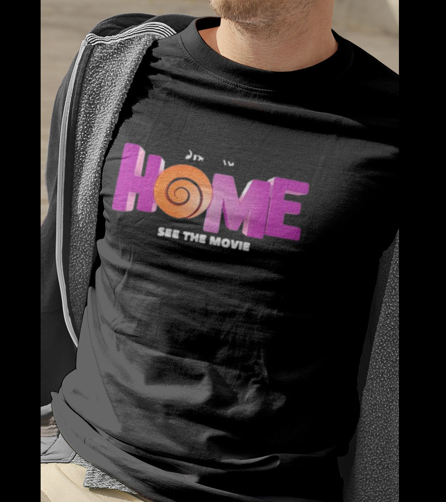 DreamWorks Home See The Movie Logo With Spiral T-Shirt