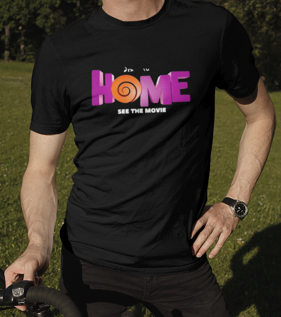 DreamWorks Home See The Movie Logo With Spiral T-Shirt