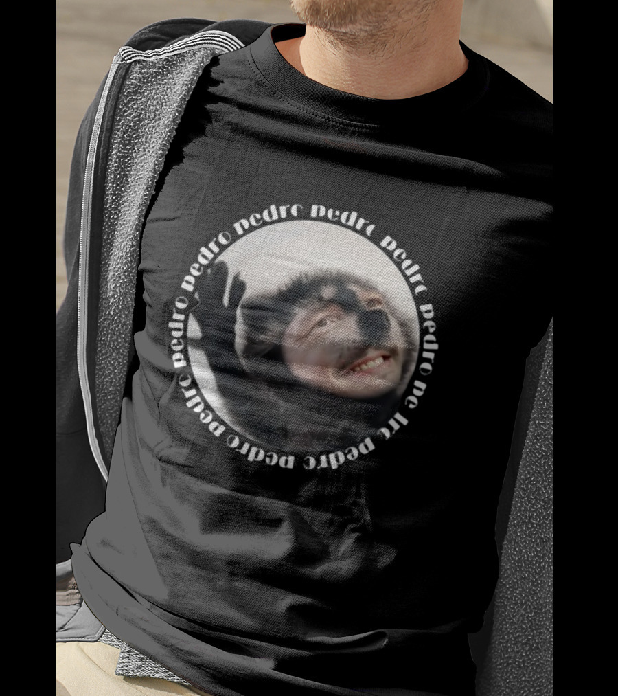 Theironycloset Pedro Raccoon Face Circle T-Shirt