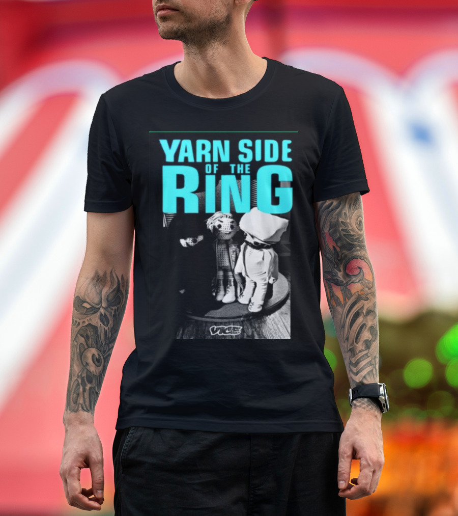 Yarn Side Of The Ring Vice Vintage Puppet Wrestling T-Shirt