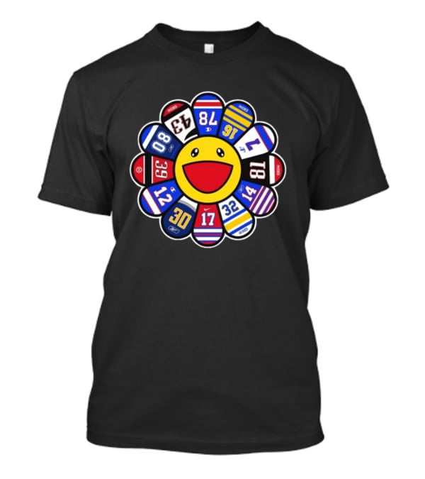 Happy Earth Day Buffalo Flower Sports Jersey Numbers Smiling Face T-Shirt