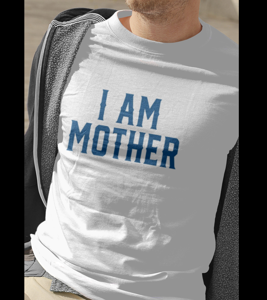 Kesha I Am Mother Blue Block Lettering T-Shirt