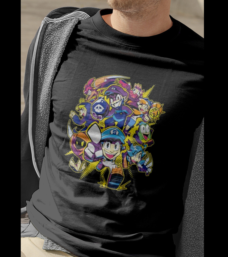 SMG4 All Stars Character Ensemble Gaming Collage T-Shirt