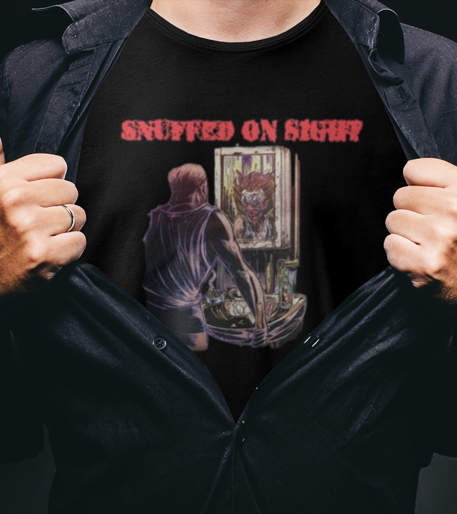 Snuffed On Sight No Clown Mirror Reflection Horror T-Shirt