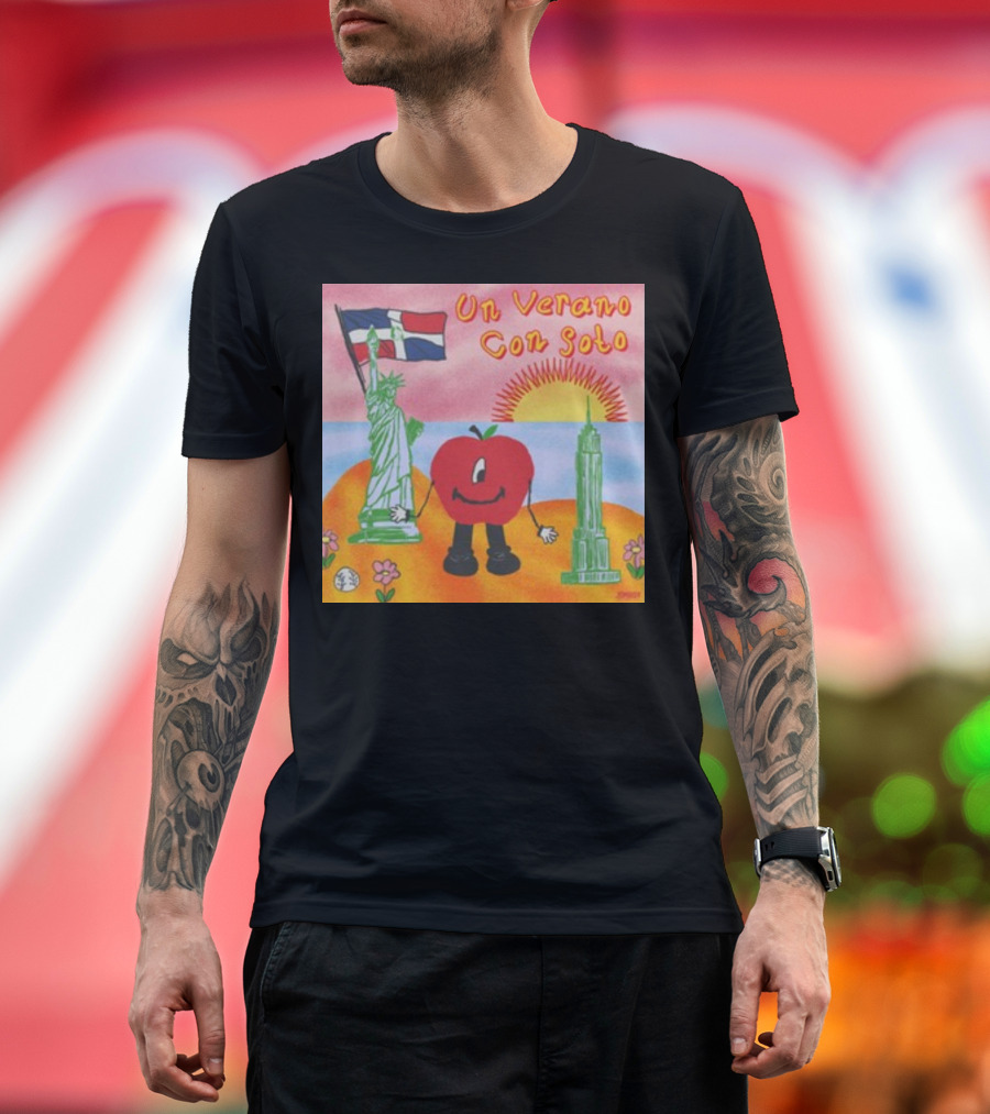 Un Verano Con Soto Apple Statue Empire Sunset T-Shirt