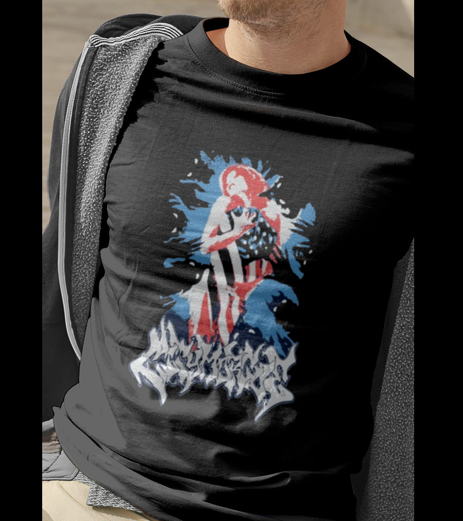 City Morgue Bloody America Flag T-Shirt