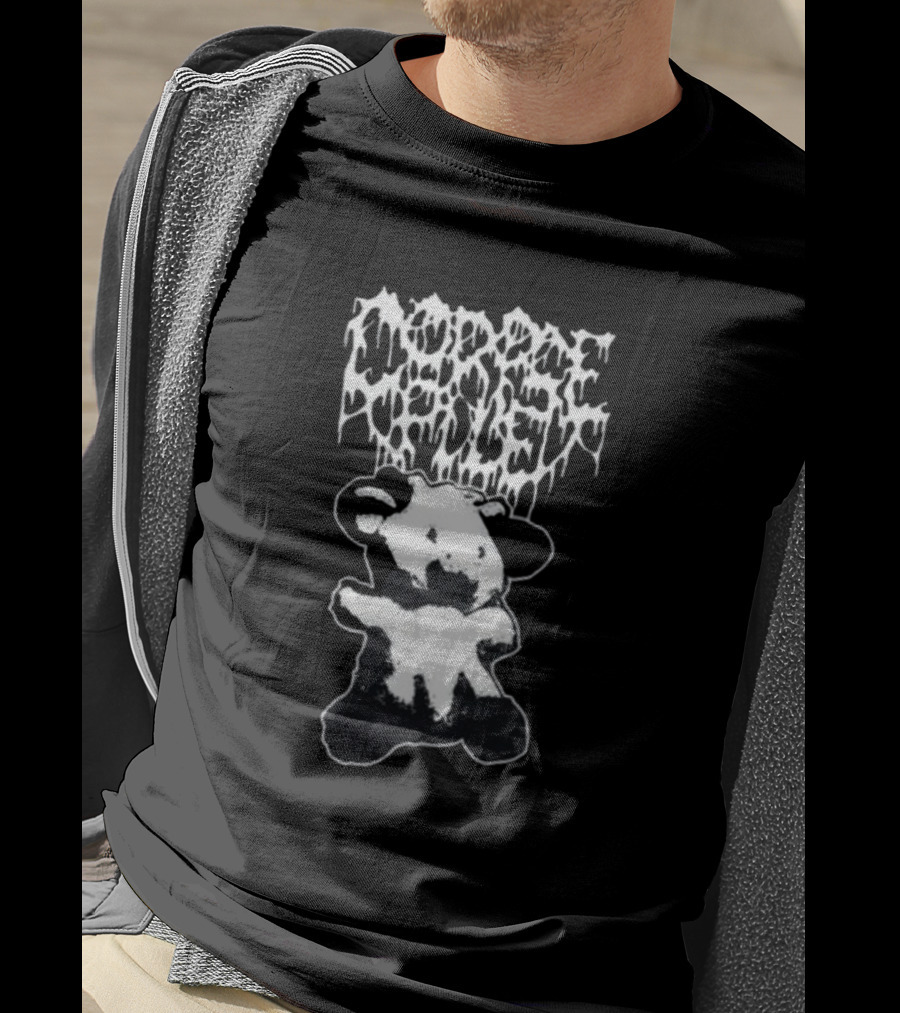Corpse Pile Sweetie Cow Dripping Gothic T-Shirt