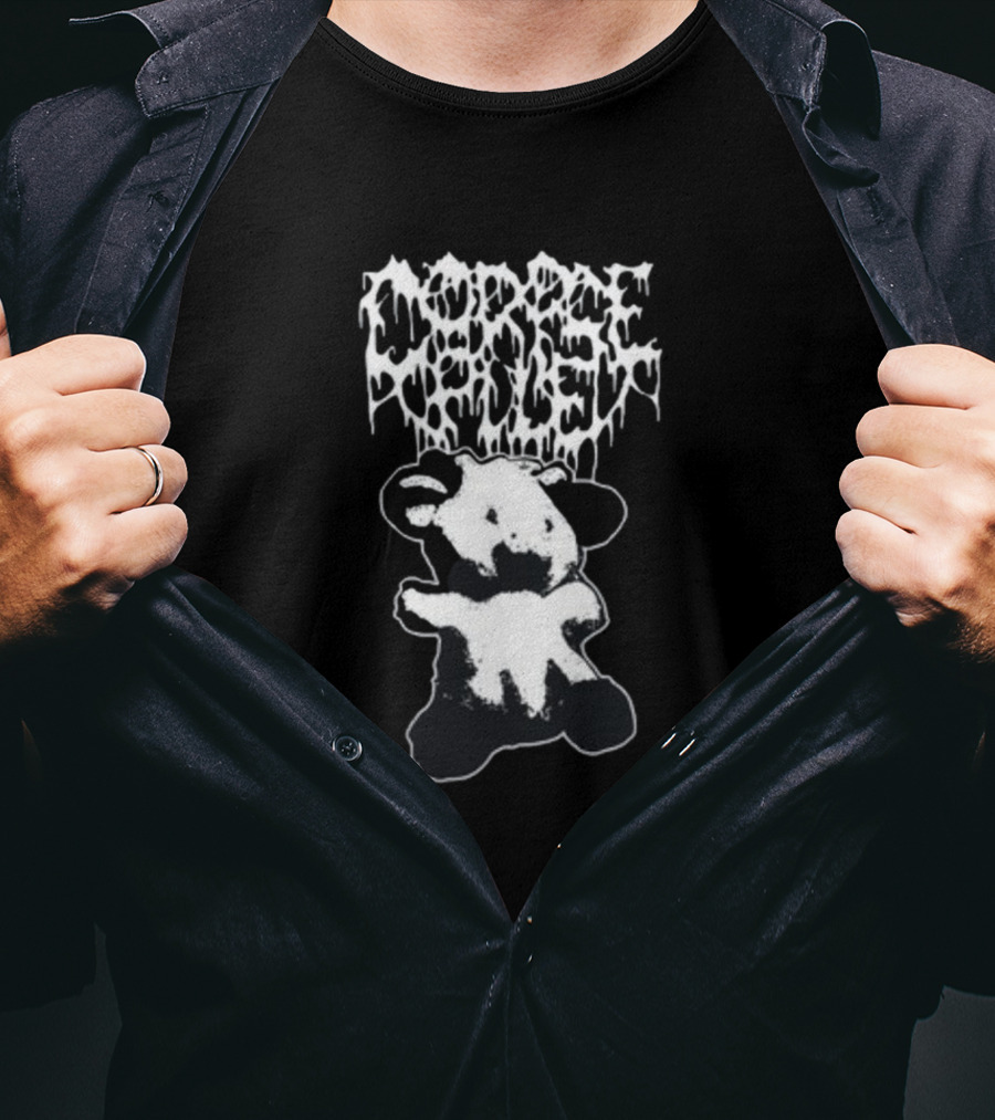 Corpse Pile Sweetie Cow Dripping Gothic T-Shirt