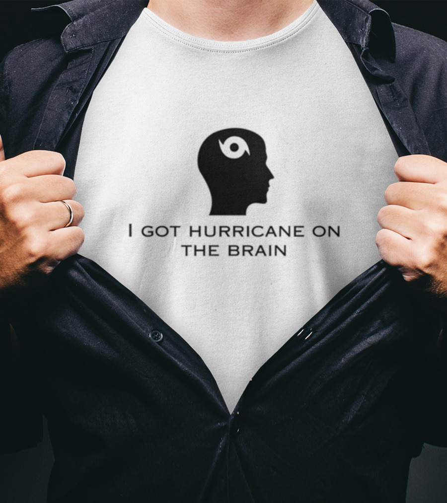 Helicity I Got Hurricane On The Brain Iconic Head T-Shirt