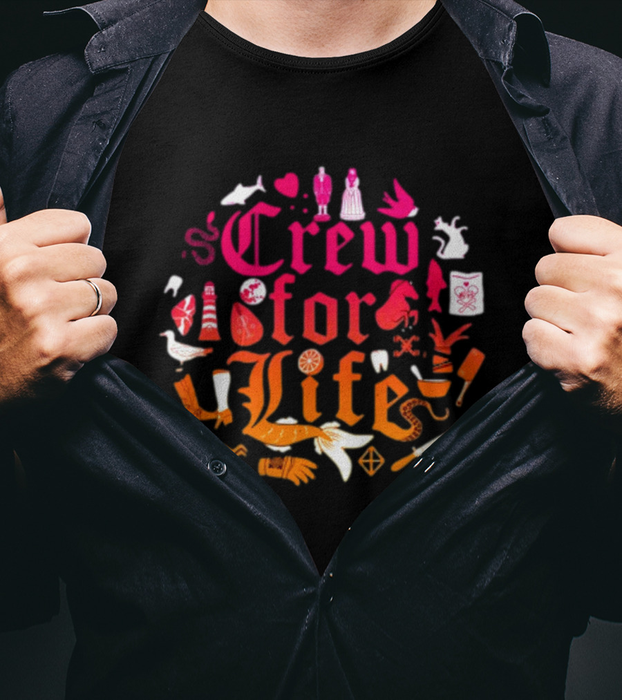 Crew For Life Nautical Icons And Symbols Collection T-Shirt