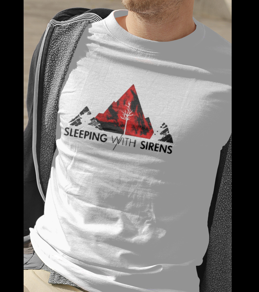 Sleeping With Sirens Red Mountain Tree T-Shirt