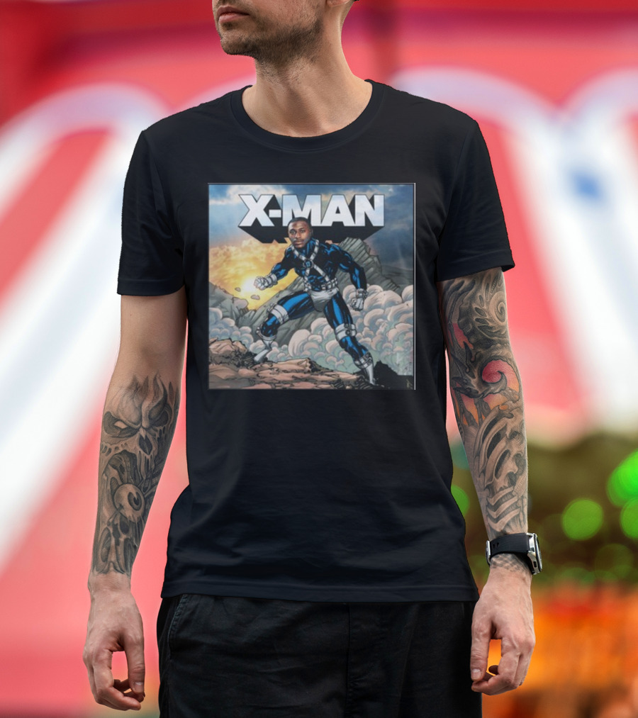 X-Man Carolina Panthers Xavier Legette Comic T-Shirt