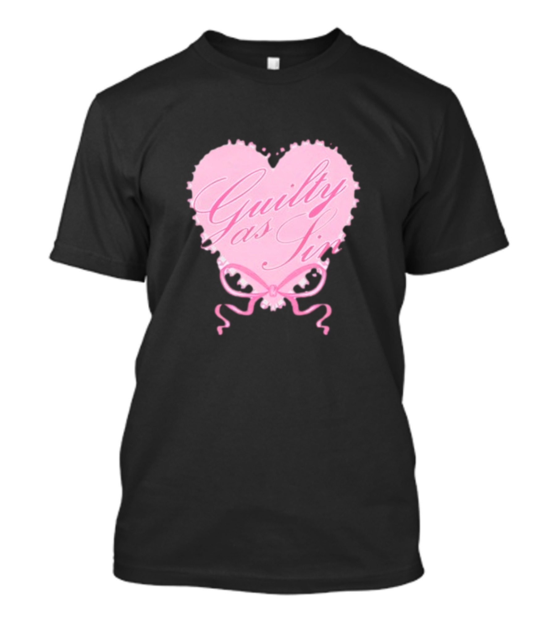 Guilty As Sin Pink Heart T-Shirt