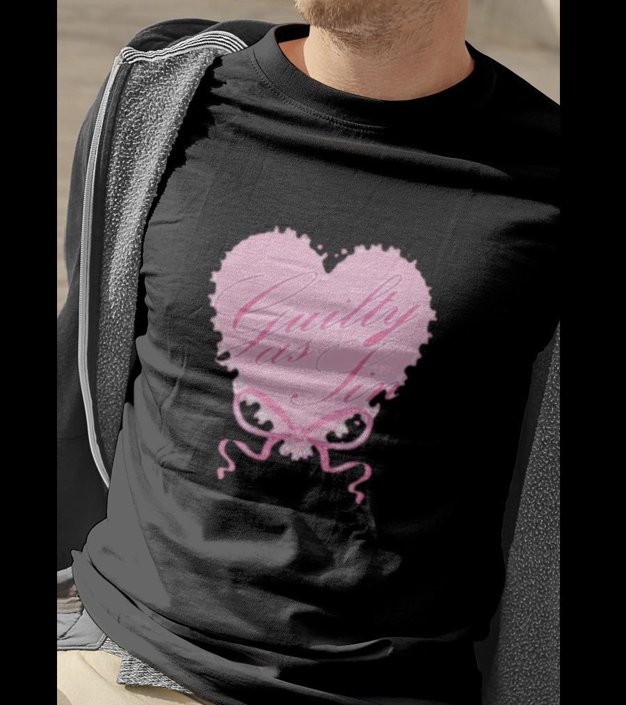 Guilty As Sin Pink Heart T-Shirt