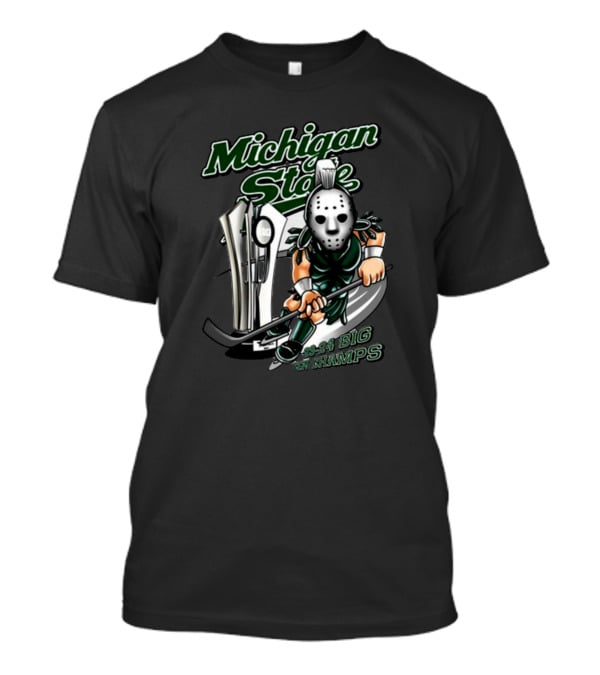 Michigan State 23-24 Big Ten Champs Hockey Mask Trophy T-Shirt