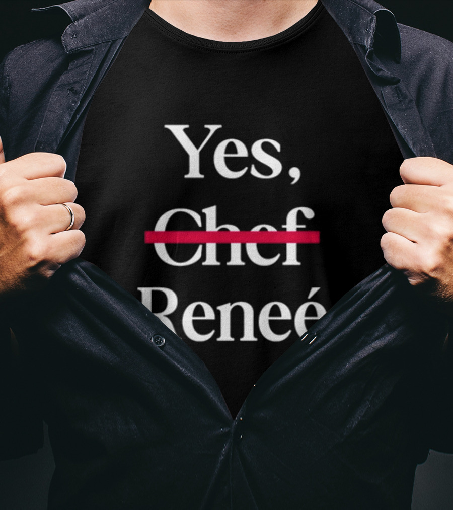 Yes Renee Chef Strikethrough T-Shirt
