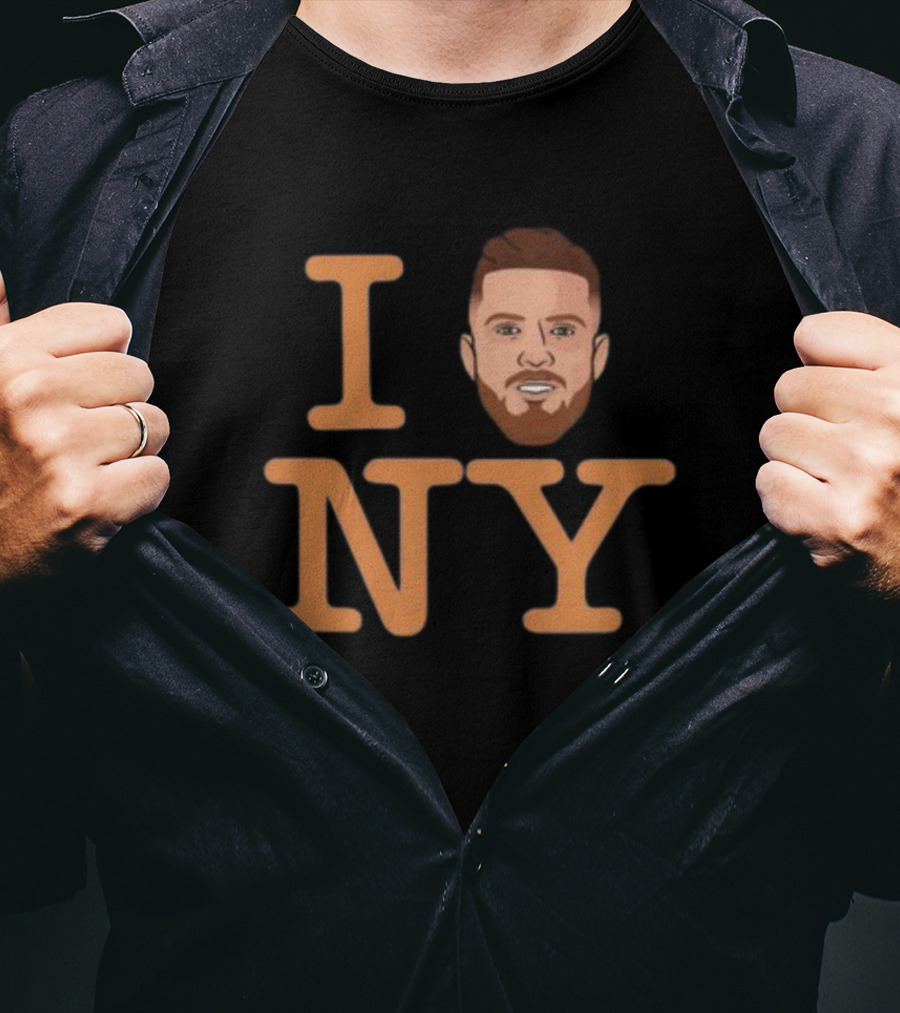 I Heart New York With Cartoon Face T-Shirt