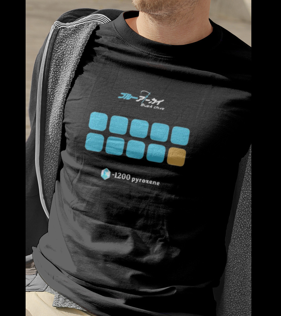 Blue Archive -1200 Pyroxene Iconic Grid T-Shirt