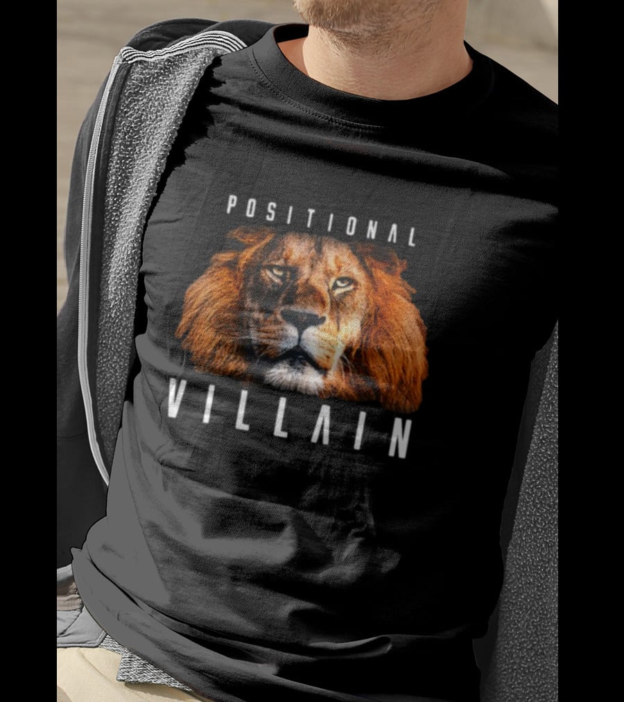 Positional Villain Lion Fierce Face T-Shirt