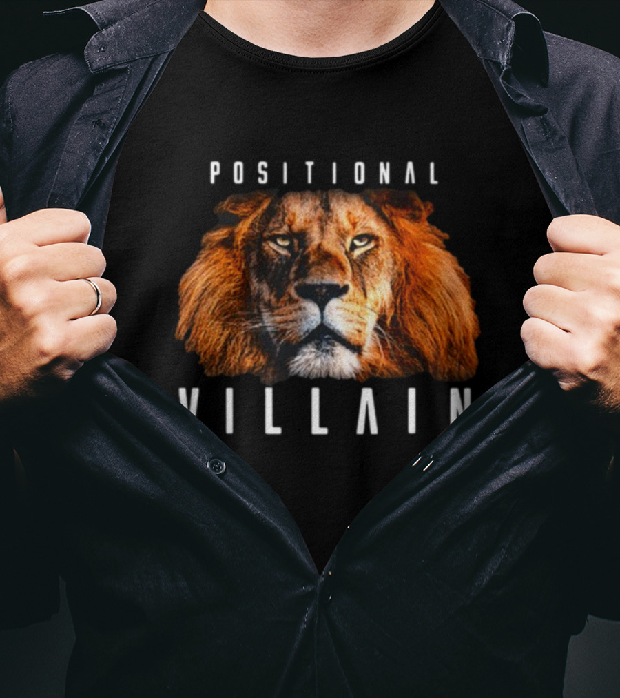 Positional Villain Lion Fierce Face T-Shirt