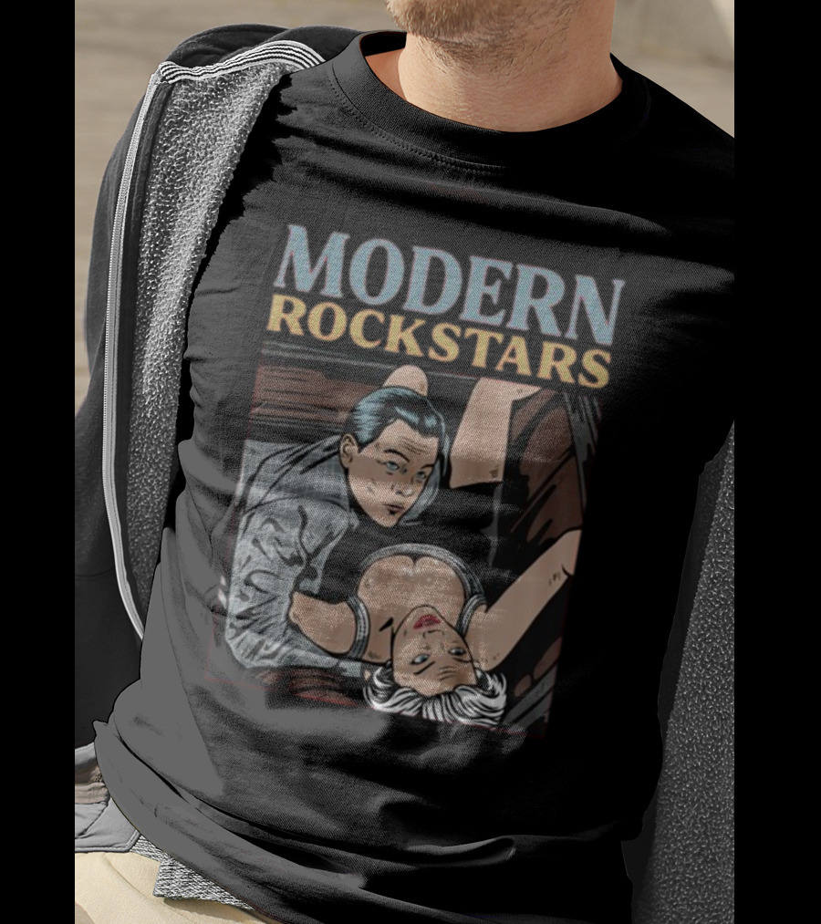 Modern Rockstars Wall Street Scandal Pop Art Aesthetic T-Shirt