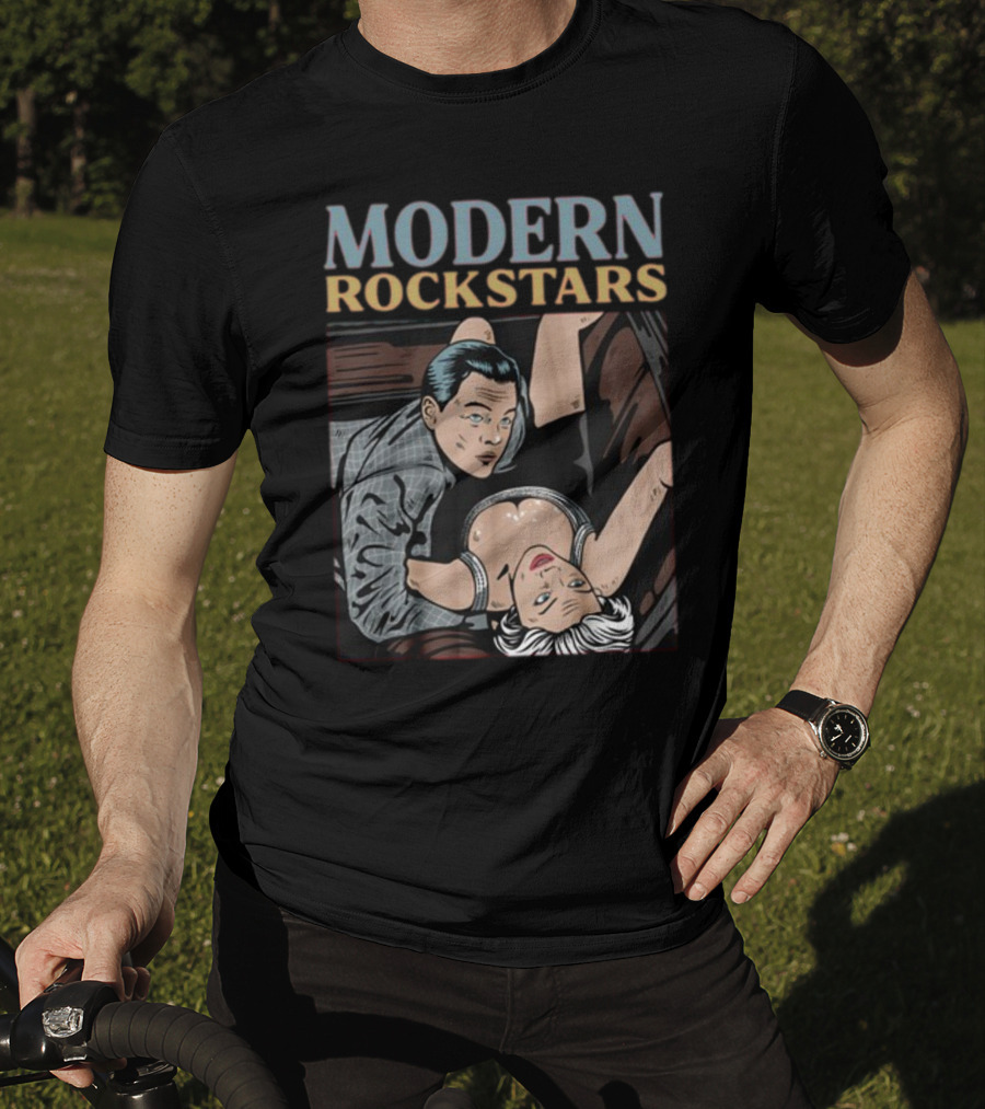Modern Rockstars Wall Street Scandal Pop Art Aesthetic T-Shirt