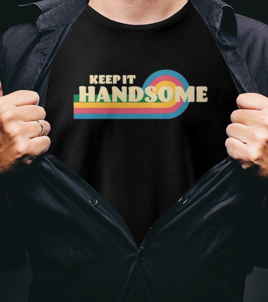 Keep It Handsome Retro Colorful Stripes T-Shirt