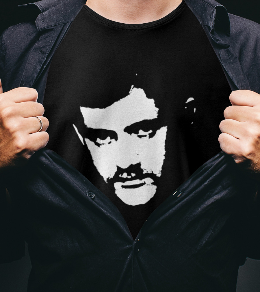 Patrick Cowley Black And White Face T-Shirt