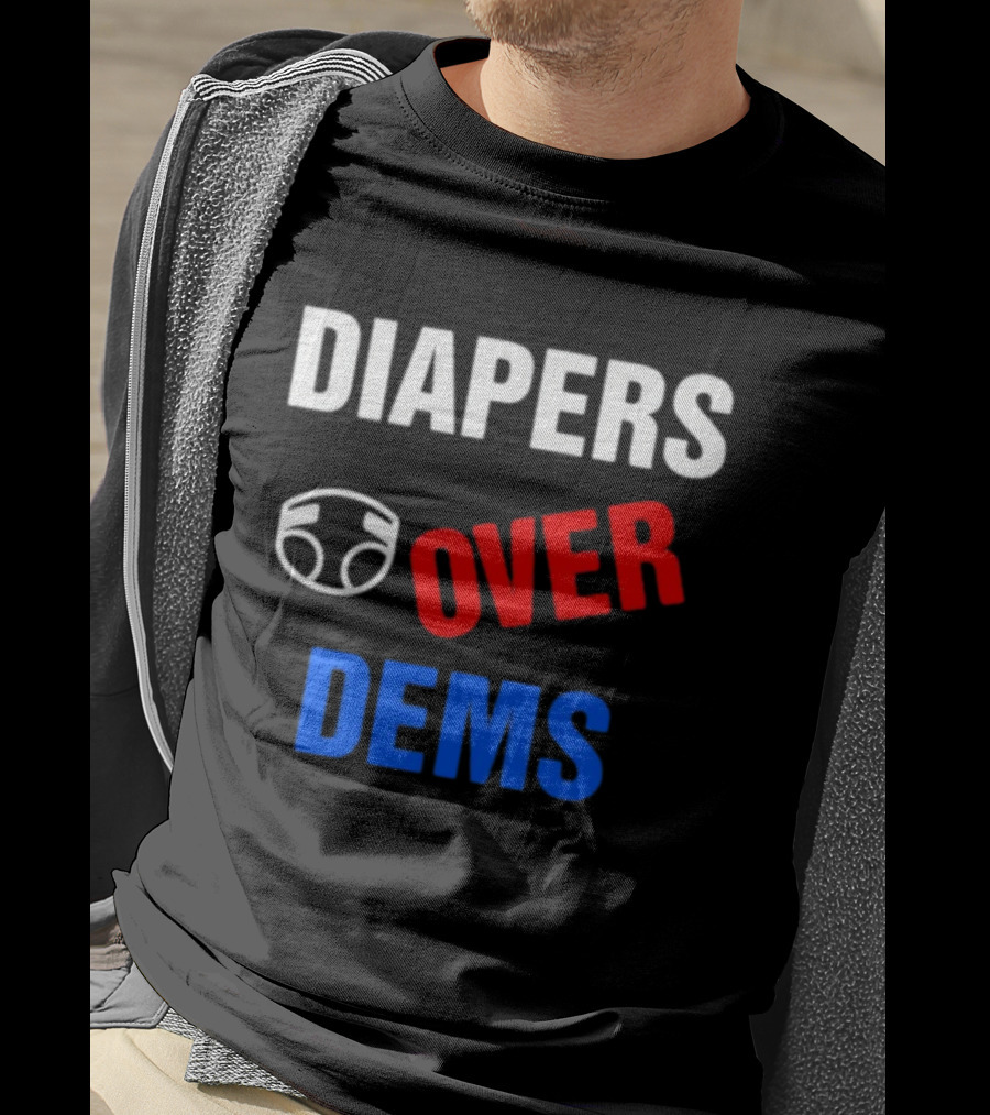 DIAPERS Icon OVER DEMS Political T-Shirt