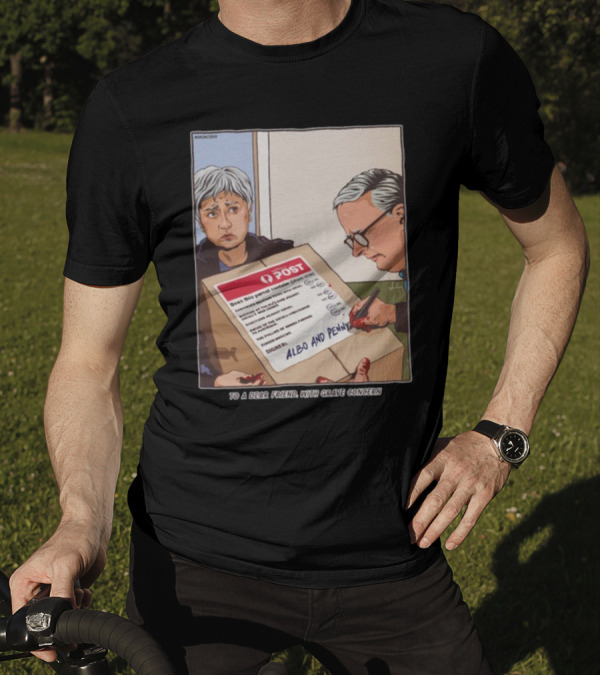 To A Dear Friend With Grave Concern Albo And Penny Post Package Note T-Shirt