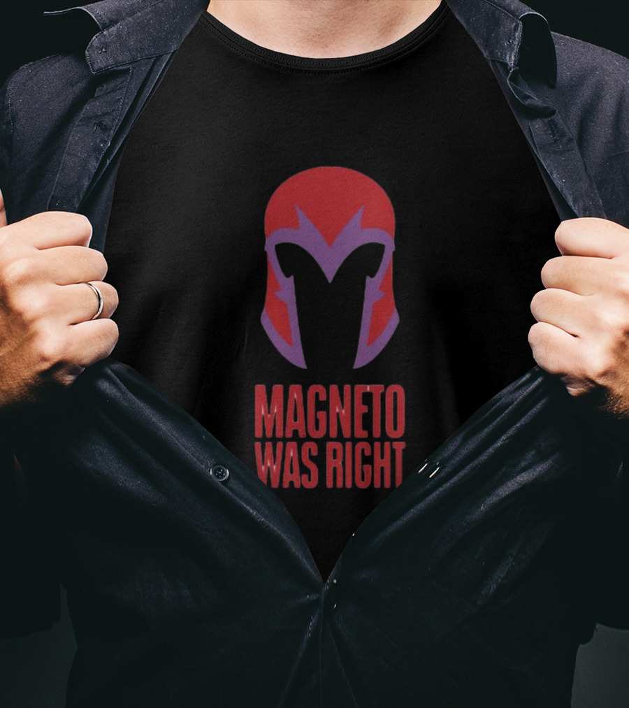 Magneto Was Right Beau Demayo Helmet T-Shirt