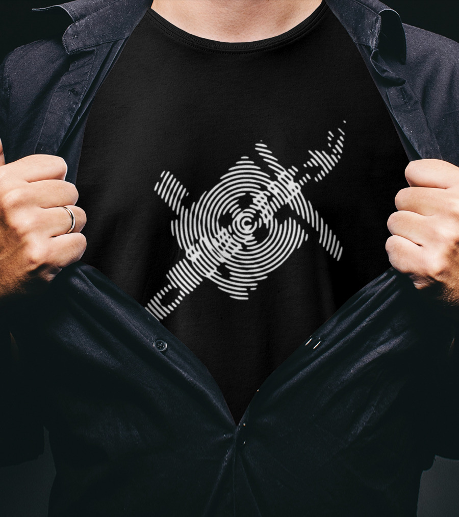 Dizzy Olly Alexander Spiral Optical Illusion Concentric Rings And Lines T-Shirt