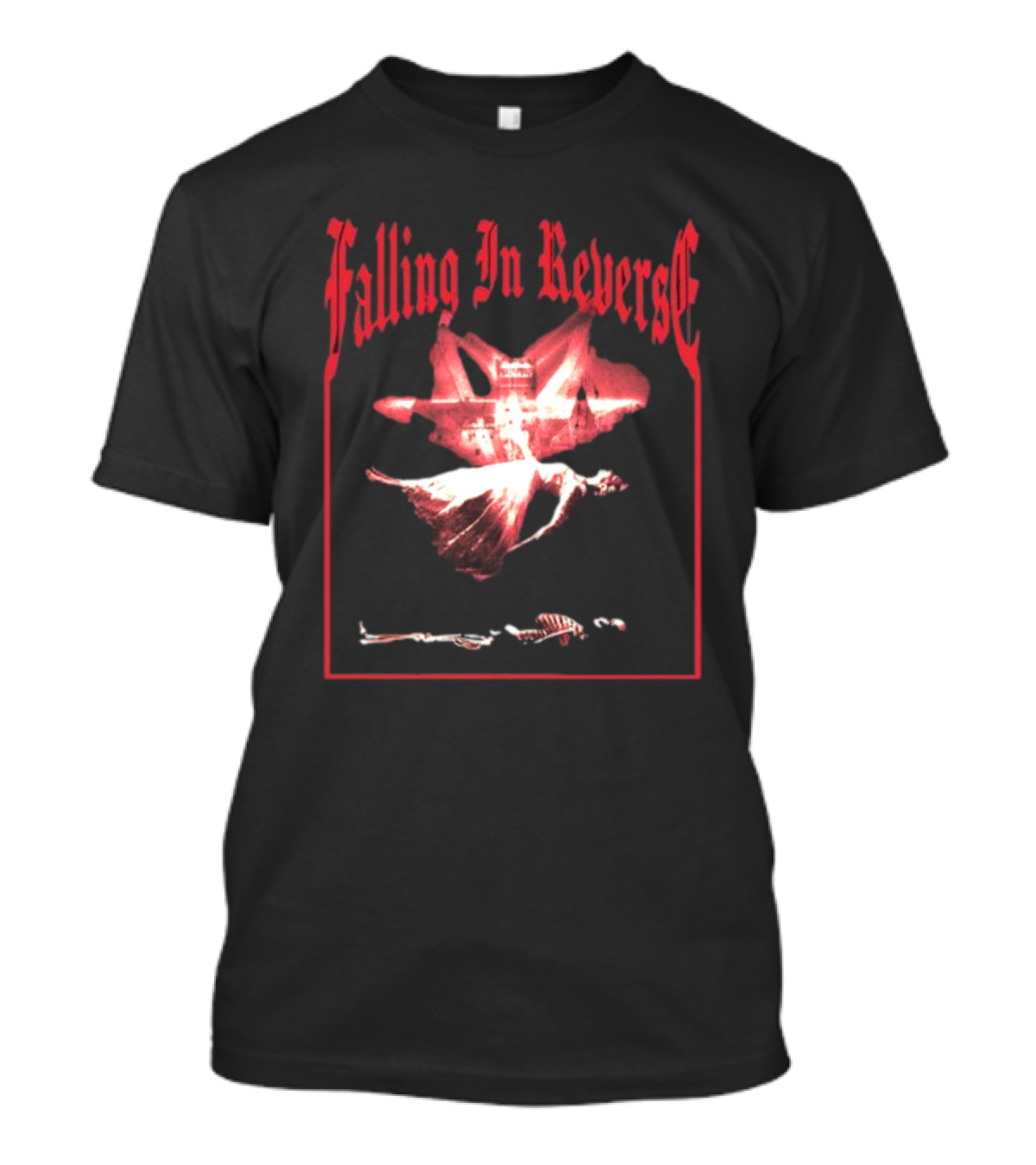 Falling In Reverse Floating Skeleton And Angel T-Shirt
