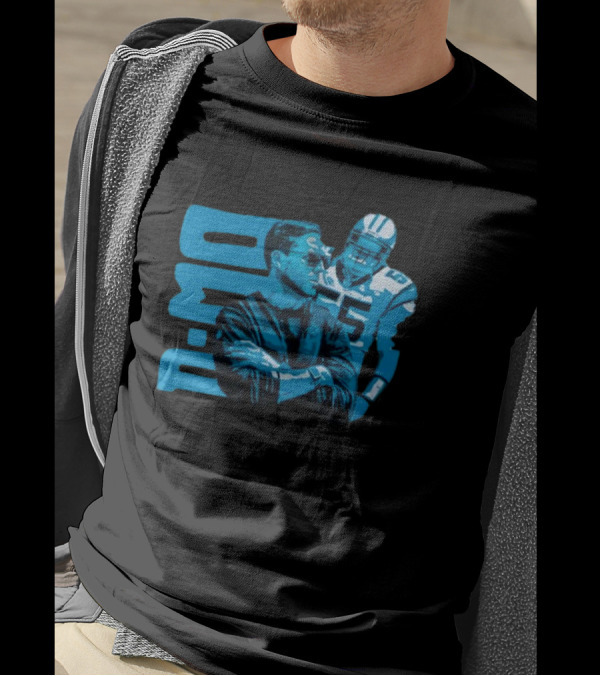 D-Mo Dan Morgan 55 Carolina Panthers Dave Canales Football Duo T-Shirt